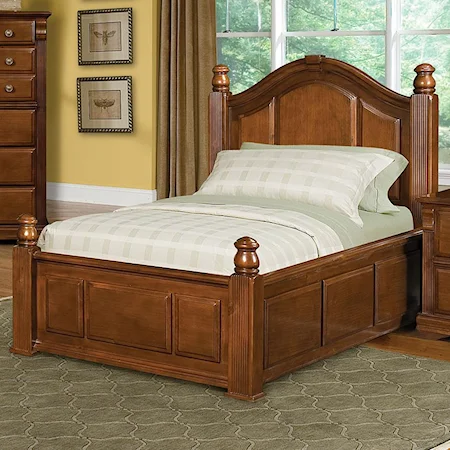 Transitional Twin Poster Bed with Trundle